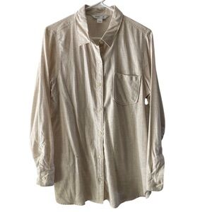 Old Navy cream colored women’s The Tunic Shirt